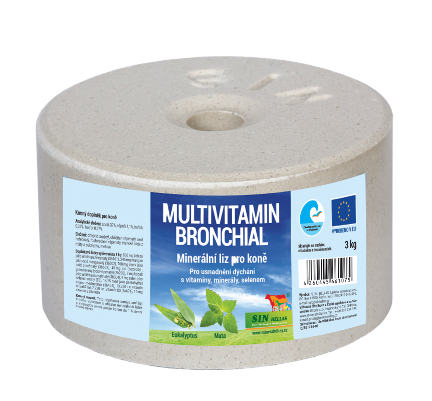 Bronchial, minerální multivitaminový liz na uvolnění dýchacích cest
