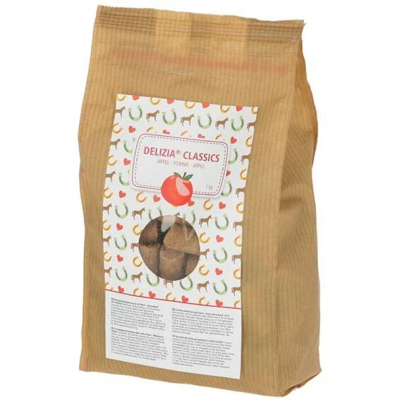 Pochoutka pro koně DELIZIA, jablko, 1kg