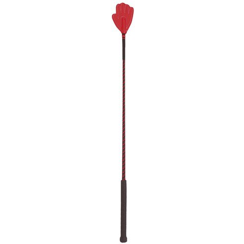 Bič jezdecký skokový s plácačkou ve tvaru ruky, 65cm