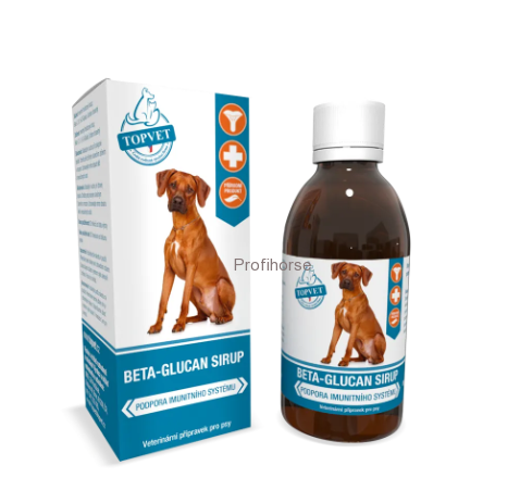 Sirup Beta-Glucan pro psy Topvet, 200 ml