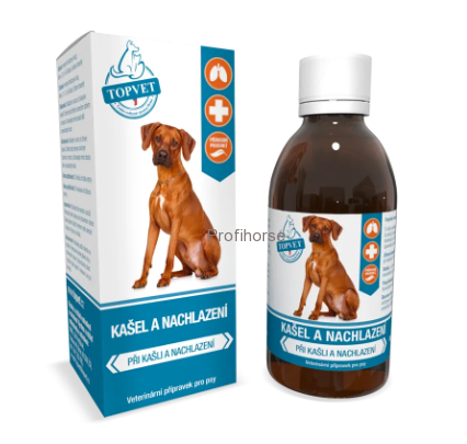 Sirup Kašel a nachlazení pro psy Topvet, 200 ml