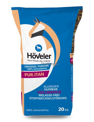 Höveler PURitan, 20 kg základní krmivo pro koně bez obilovin