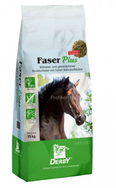 Derby Faser Plus, 15 kg krmivo pro koně bez obilovin a melasy