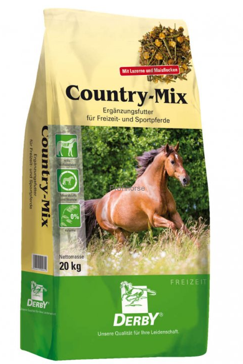 Derby Country Mix, 20 kg všestranná směs pro koně bez ovsa