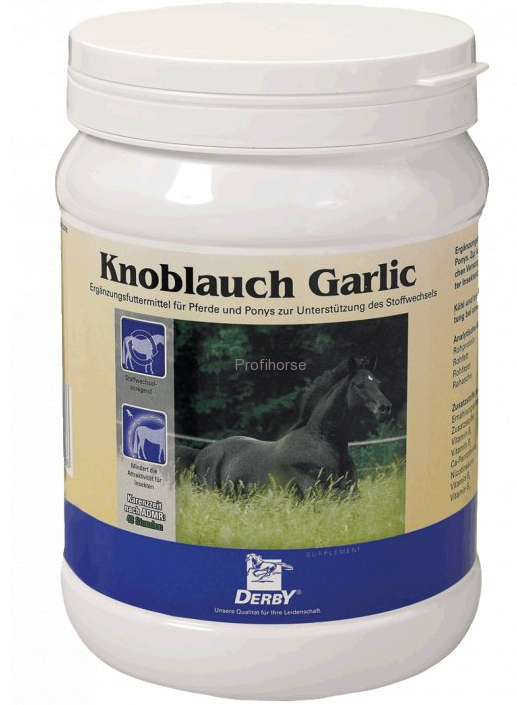 Knoblauch Garlic - česnek, 750 g (Derby) Doplněk pro koně s přírodním česnekem
