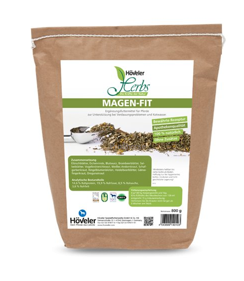 Höveler Byliny - Magen Fit, 800 g, 100% přírodní bylinky na zažívání