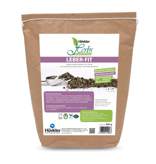 Höveler Byliny - Leber Fit, 800 g, na játra a ledviny