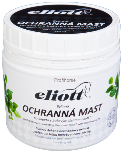 Bylinná ochranná mast na kopyta s bukovým dehtem Eliott® 450 ml