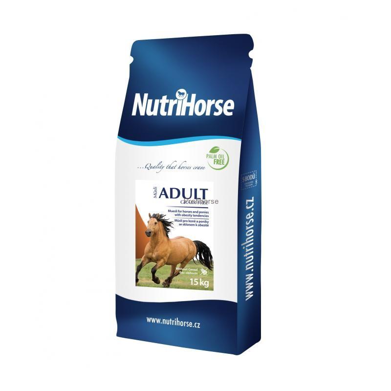 NutriHorse Müsli ADULT Grain Free pro koně a pony, 15kg