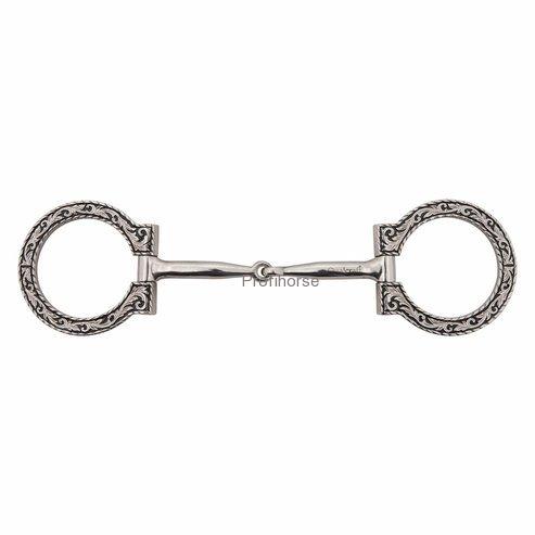 Westernové déčkové udidlo QUALCRAFT Antigue, vel. 14,5 cm