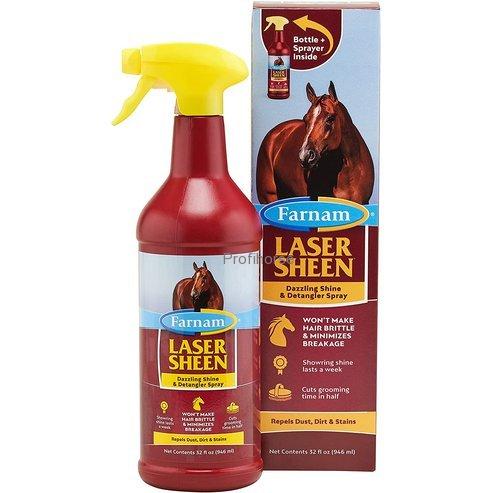 Lesk a rozčesávač na srst FARNAM Laser Sheen, 946 ml