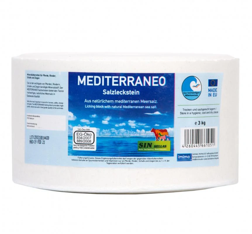 Minerální liz z prémiové mořské soli ze Středomoří Mediterraneo, 3kg