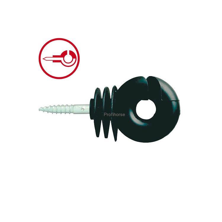 Izolátor pro elektrické ohradníky STANDARD DS s průchozím vrutem 5,7 mm - karton 700 ks