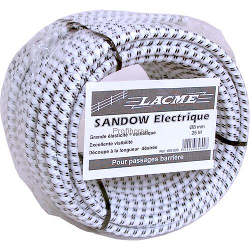 Vchod do ohrady pro elektrické ohradníky - náhradní gumové lano - 8 mm, 25 m