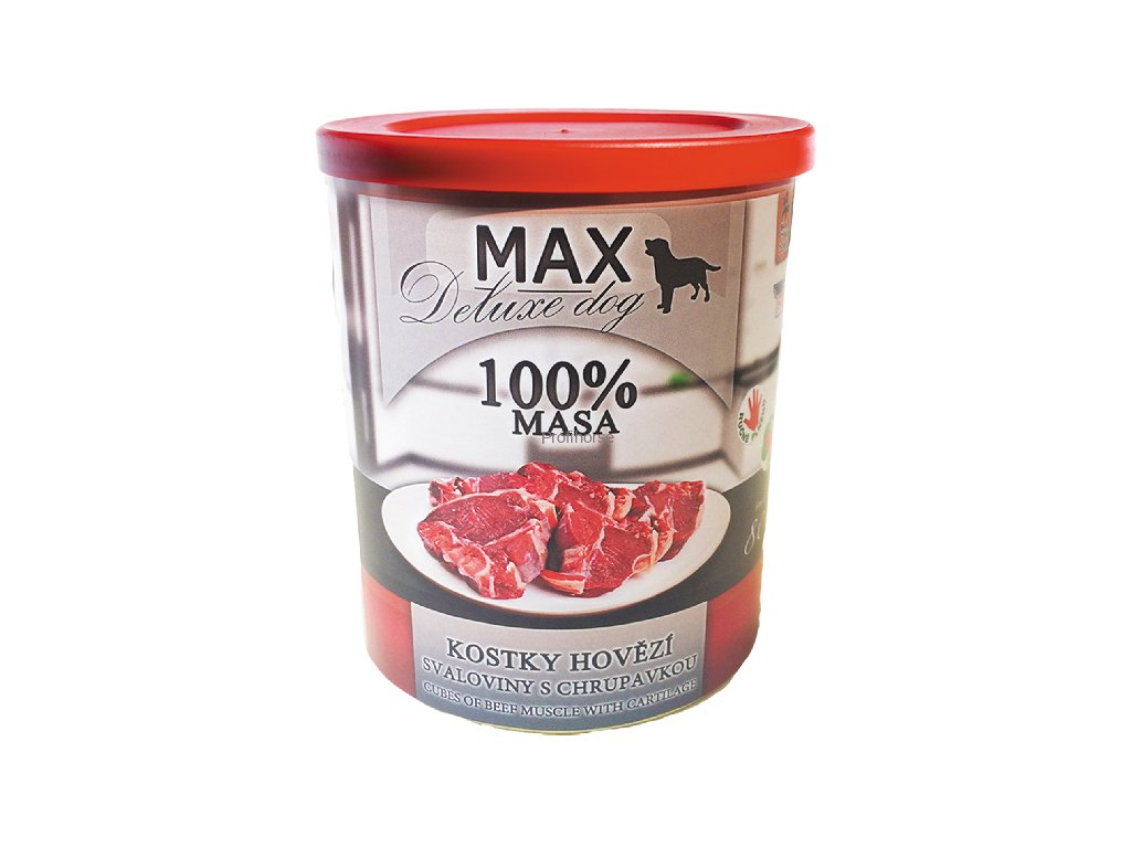 MAX deluxe kostky hovězí svaloviny s chrupavkou 400g