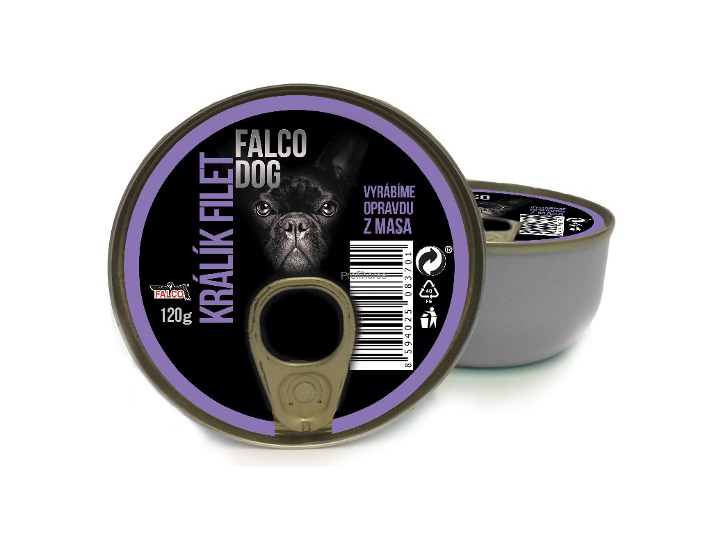 FALCO DOG králík filet 120g