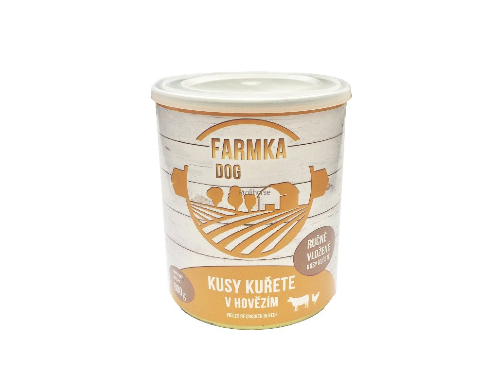 FARMKA DOG masová konzerva s kuřetem 800g