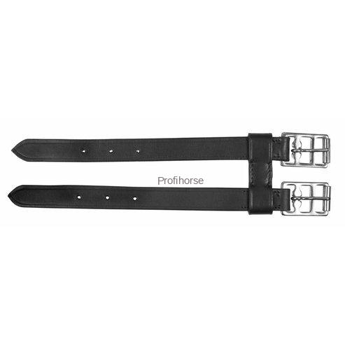 Prodloužení podbřišníku dvoupřezkové 27cm-kůže, černé