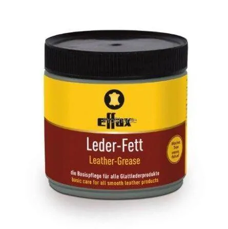 Tuk na kůži EFFAX Leather Grease, černý, 500 ml