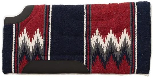 Westernová deka pod sedlo Weaver Leather, pony, vínová-tmavě modrá