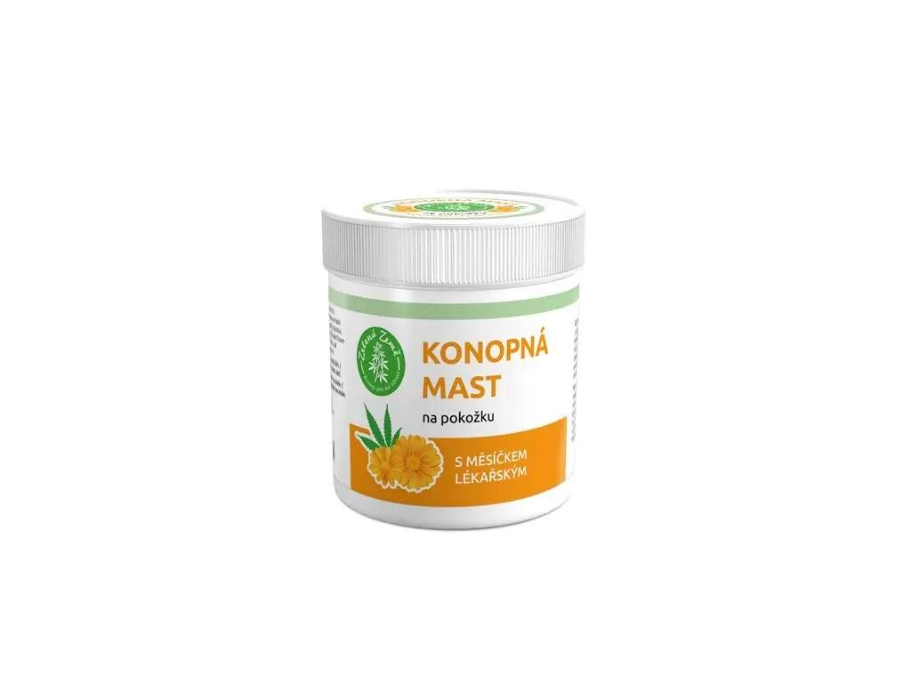 Konopná mast na kůži, 100 ml