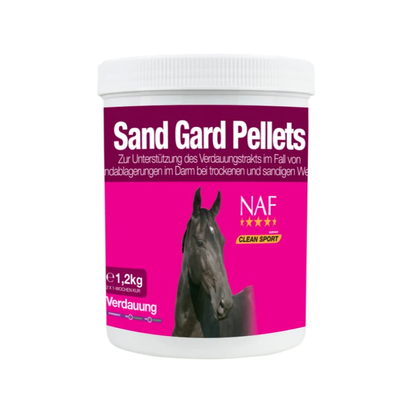 Sand gard pro koně náchylné k pískové kolice s probiotiky, psylliem a vitamíny, kyblík 1,2 kg