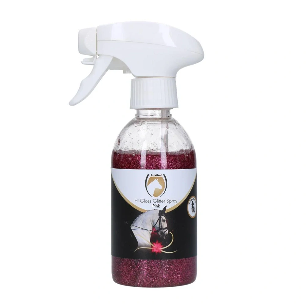 Sprej s třpytkami Excellent Horse Hi Gloss, růžová, 250 ml