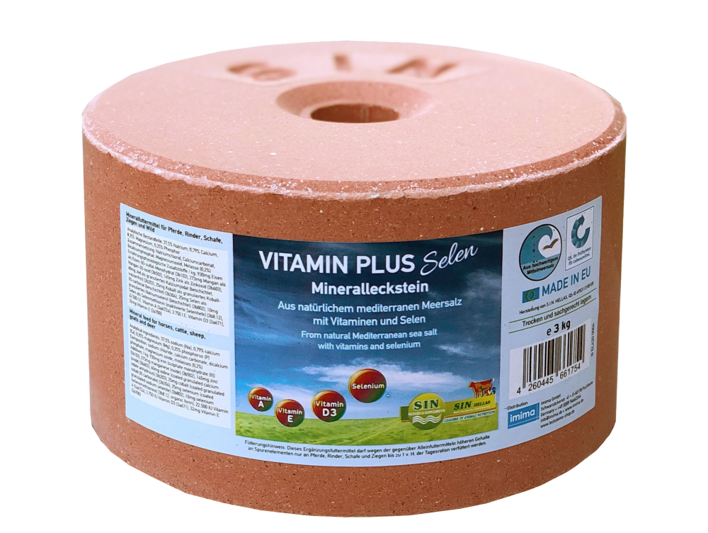 Vitamín plus selen, minerální liz pro koně s organickým selenem a vitamíny, 3 kg
