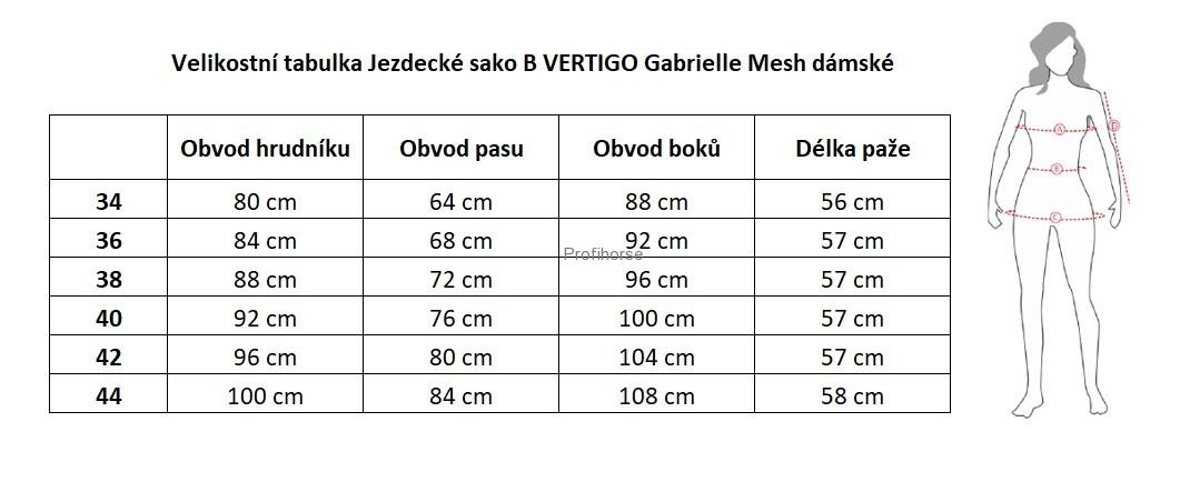 Jezdecké sako B VERTIGO Gabrielle Mesh dámské
