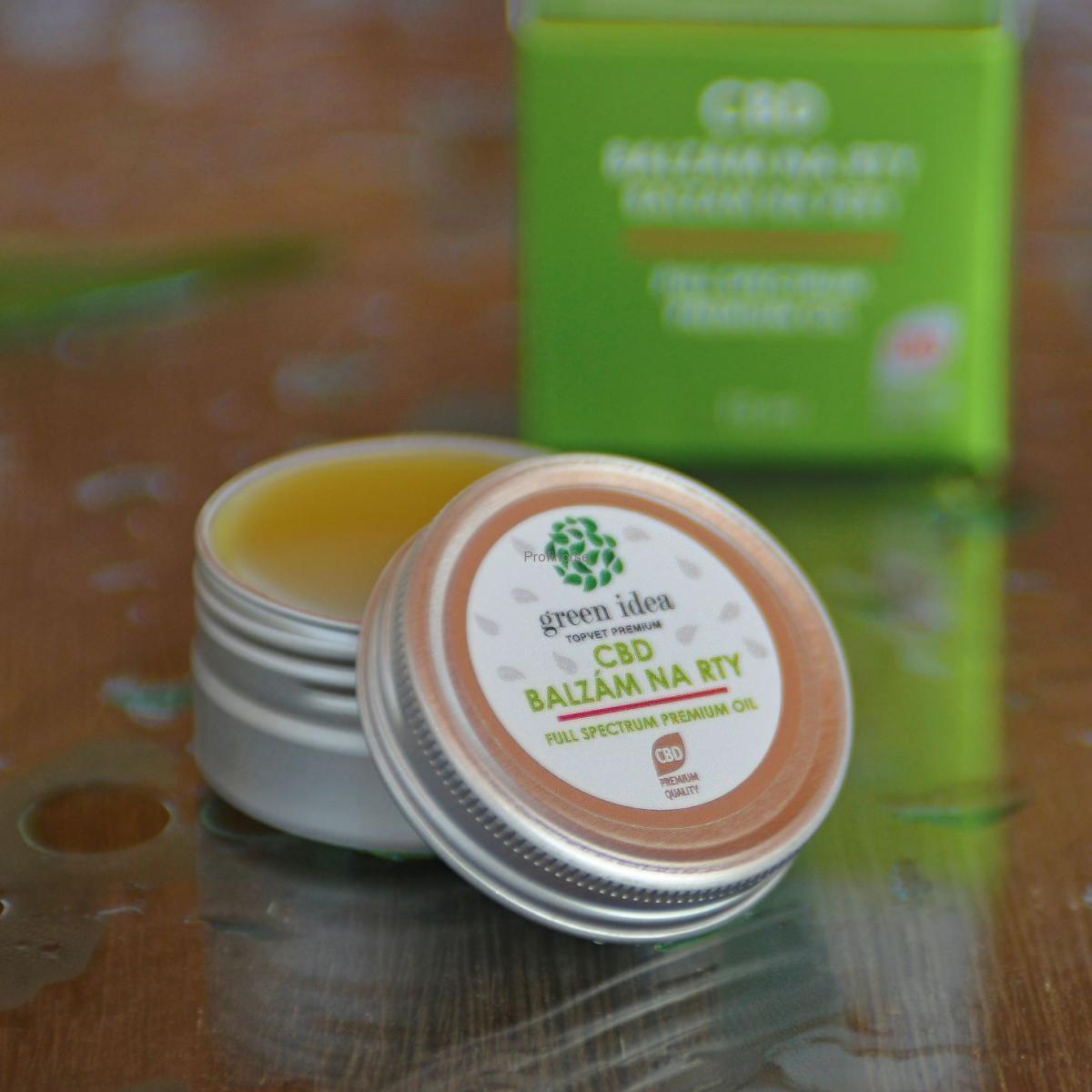 Balzám na rty s CBD, 15 ml