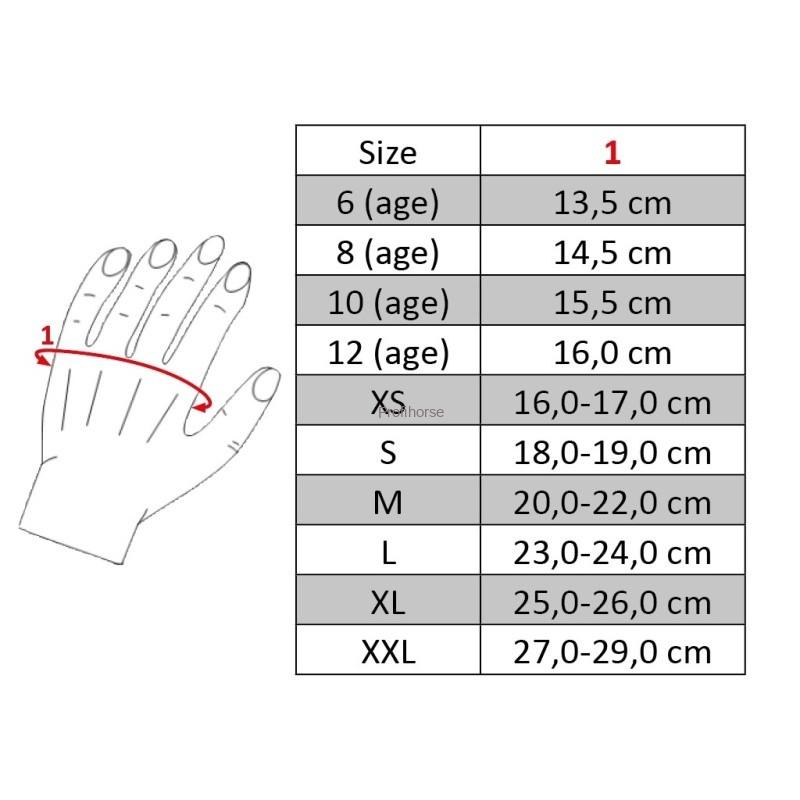 Jezdecké rukavice HKM Professional Nubuk