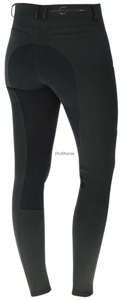 Dámské jezdecké rajtky s koženým sedem Covalliero podzim/zima 2023, černá