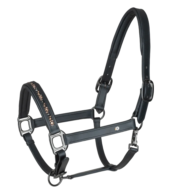 Kožená ohlávka Waldhausen X-Line Crystal