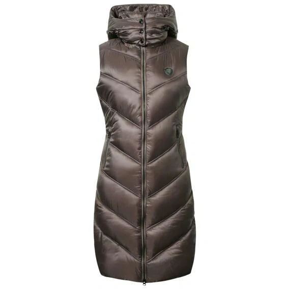 Dámská dlouhá prošívaná vesta Covalliero podzim/zima 2024