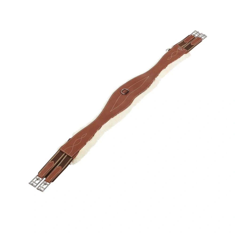 Skokový podbřišník Equestro umělým beránkem