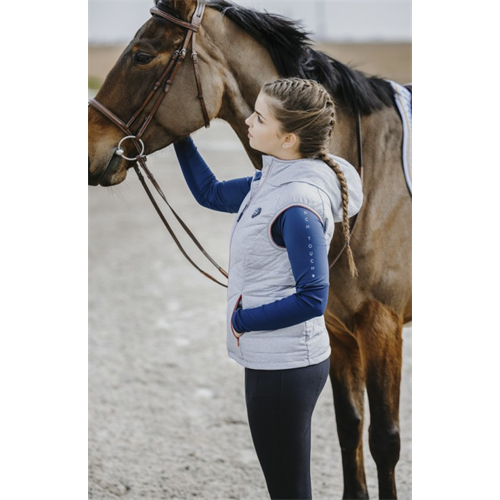 Dámská zimní vesta Equitheme Lea, šedá