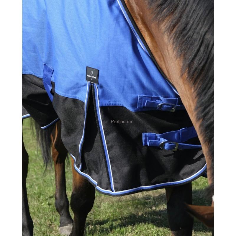 Výběhová deka EQUITHEME Tyrex 1200D Aisance, modro/černá