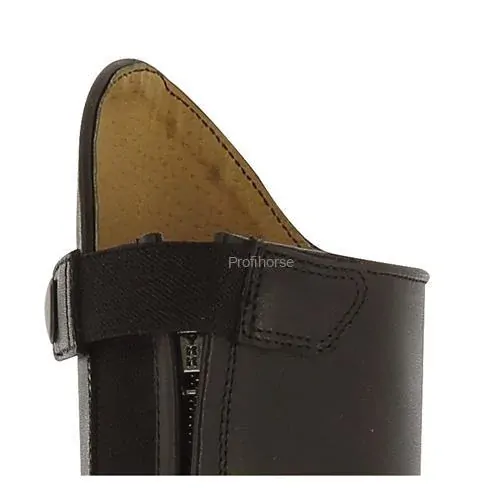 Dětské jezdecké kožené boty Equitheme, černé