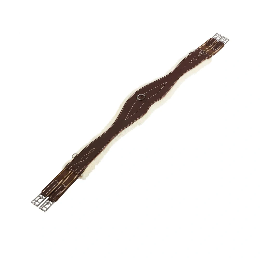 Skokový podbřišník Equestro umělým beránkem