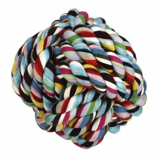 Bavlněný míč pro psy, průměr 15 cm, barevný