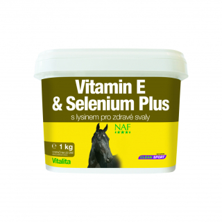 Vitamín E a selen pro správnou funkci svalů koní v zátěži, kyblík 2,5 kg