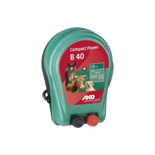 Zdroj pro elektrický ohradník AKO Compact Power B 40, bateriový, 0,04 J