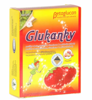 GLUKANKY - DĚTSKÉ PASTILKY S PŘÍCHUTÍ JAHODY