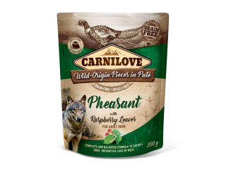 Carnilove Dog Pouch Paté Pheasant with Raspberry Leaves 300g 
