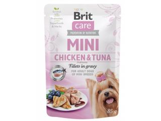 Brit Care Mini Chicken & Tuna fillets in gravy 85g