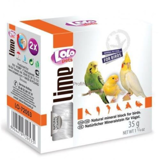 Minerální přírodní kámen pro ptáky Lolopets Lime 35 g