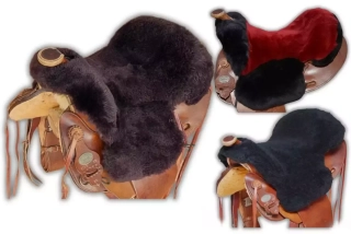 Potah sedla Lambskin Western s výřezem