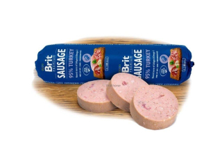 NEW Brit sausage turkey & pea 800g