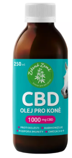 CBD olej pro koně 1000 mg, 250 ml