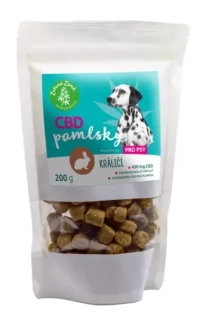 CBD pamlsky pro psy, příchuť králík 200 g